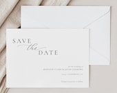 Modern Save the Date Template, Printable Minimalist Save the Date, Elegant Save our Date, Instant Download, Editable Text Template 49