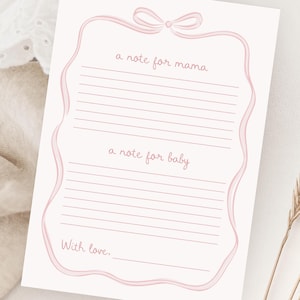 Różowa kokietka życzy dziecku – notatka dla mamy, kartka z notatką dla dziecka (szablon do druku)