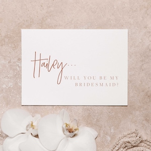 Willst du meine Brautjungfer sein, Antrag Vorlage, Modernl, Brautjungfer Geschenk-Box Karte, Terracotta, Brautjungfer Geschenk, Printable Bridesmaid 42