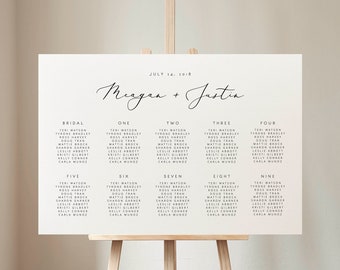 Wedding Seating Chart Template Instant Download Printable Wedding Seating Plan Wedding Seating Chart Template Editable Wedding Sign 11