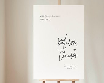 Wedding Welcome Sign Template Printable Wedding Sign Reception Sign Wedding Sign Instant Download Welcome Sign Templett Editable PDF 09