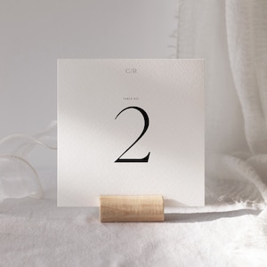 Minimalist Table Number, Printable Table No., Editable Template, Wedding Table Number, Wedding Table Sign, Instant Download, Modern Table 02