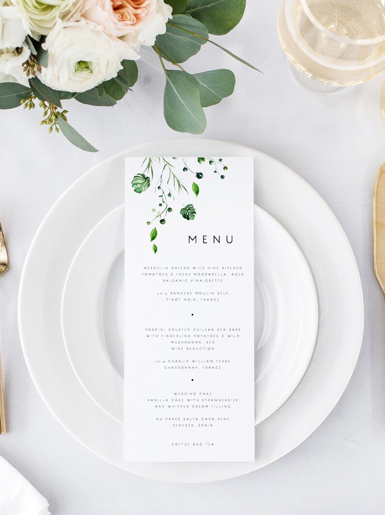 Editable Tropical Menu Template Printable Marriage Menu Template Monstera Greenery Templett Editable Menu Banana Leaves Banana Leaf 17 photograph about Banana Template Printable called Editable Tropical Menu Template Printable Wedding day Menu Template Monstera Greenery Templett Editable Menu Banana Leaves Banana Leaf 17
