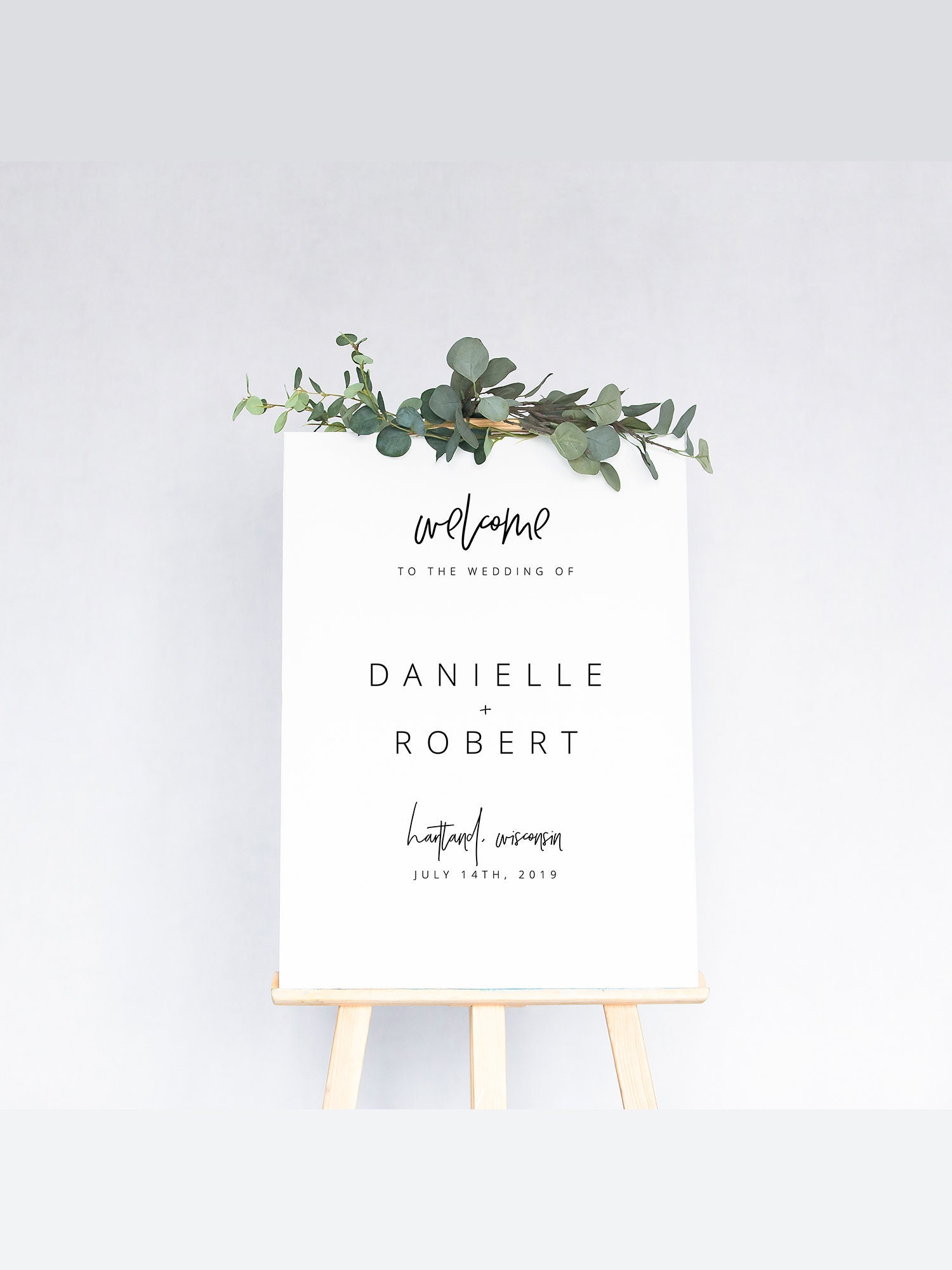 Wedding Welcome Sign Template Printable Wedding Sign Reception Sign ...