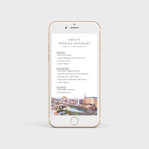Las Vegas Bachelorette Weekend Itinerary, Editable Text Message Bachelorette Itinerary,Digital Weekend Schedule,Weekend Timeline Template 49