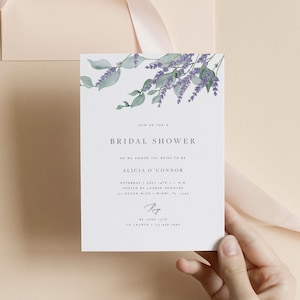 Bridal Shower Invitation Template Lavender Printable Bridal Shower Invitation Editable Wedding Bridal Shower PDF Instant Download 29