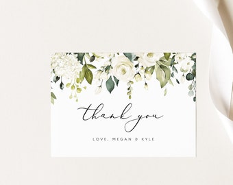 Wedding Thank You Cards Template Printable Thank You Card Blush Floral Thank You Cards Wedding Favor Thank You Tag Wedding Thank You Note 21