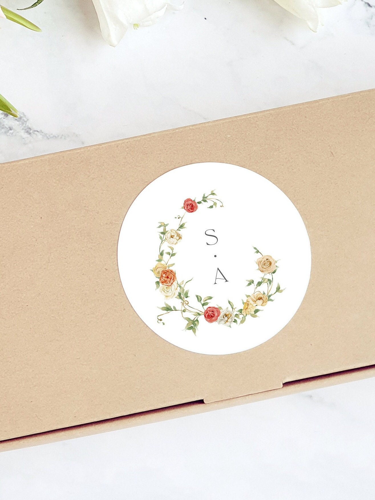 Adesivi Personalizzati Instagram Adesivi Rotondi Personalizzati - Stampati Con Tuo LOGO, Etichette Nome Azienda, Fiore, Materiale Opaco, UK Made! Adesivi Personalizzati Trasparenti - Foto 5