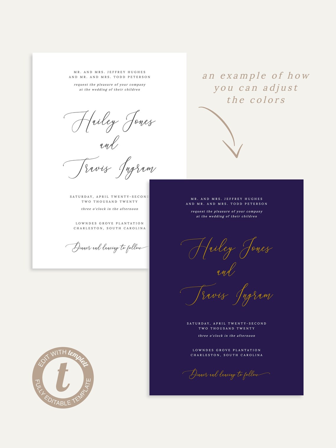 Printable Place Cards Instant Download Name Cards Editable | Etsy