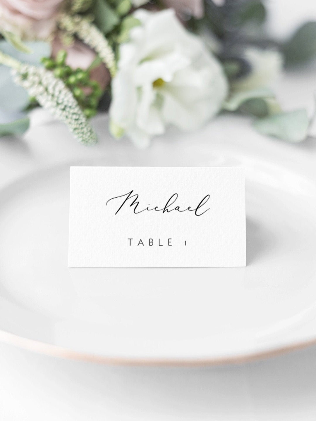Place Card Template Escort Card Template Printable Place Card Printable ...