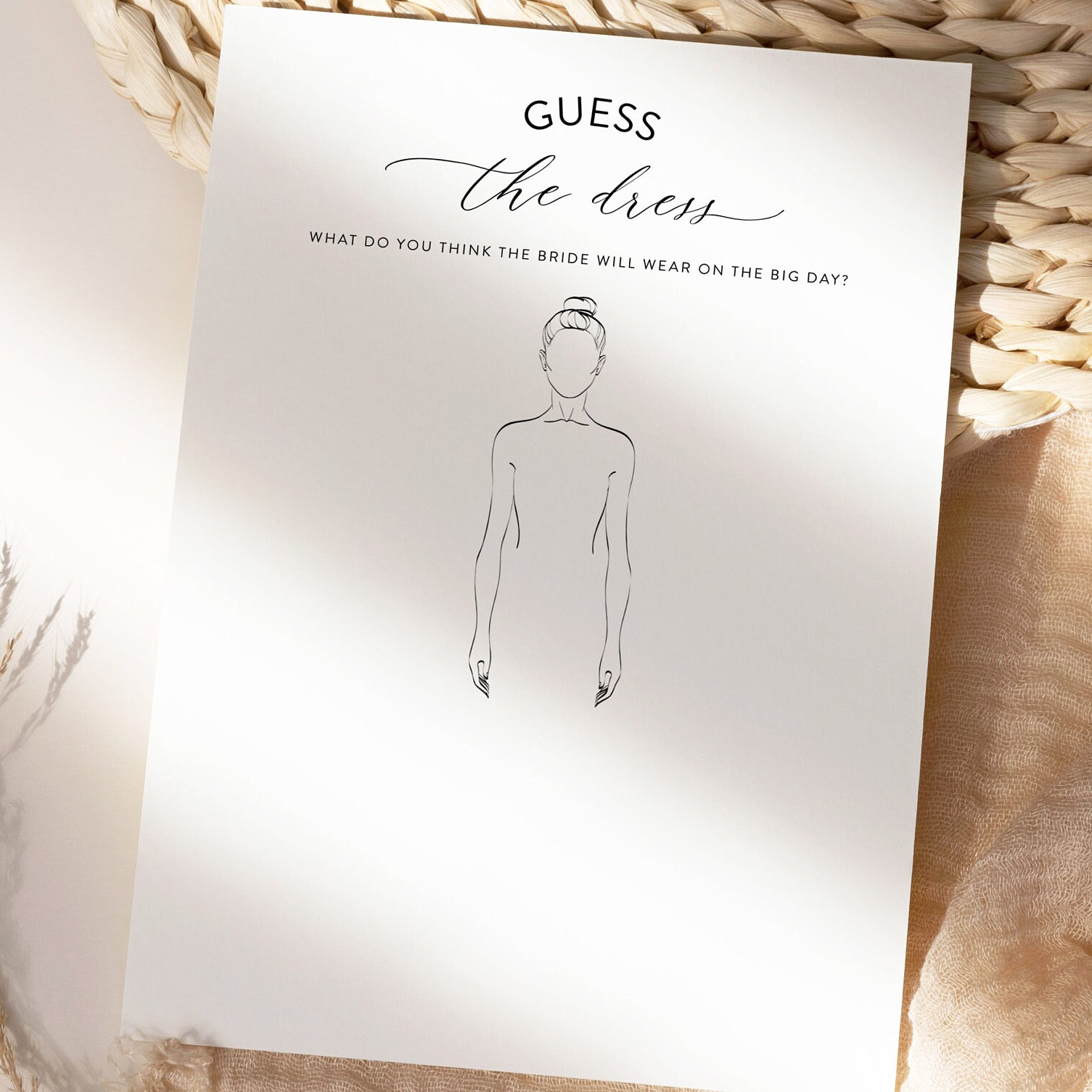 Guess the Dress, Bridal Shower Game Printable, Editable Template, Modern Minimalist Bridal Shower Games, Instant Download,bachelorette Games - Etsy guess-the-dress-bridal-shower-game-printable-editable-template-modern-minimalist-bridal-shower-games-instant-download-bachelorette-games-etsy