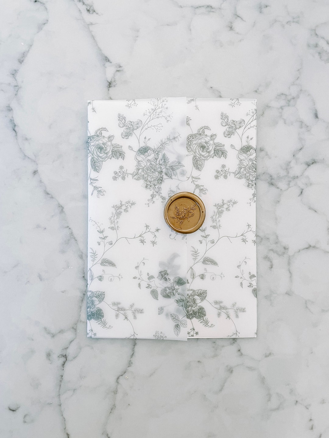 Printable Vellum Wrap, Vellum Jacket Printable, DIY Vellum Fold ...