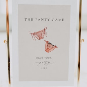 Drop Your Panties Here Sign, Panty Game, Lingerie Shower Sign ...