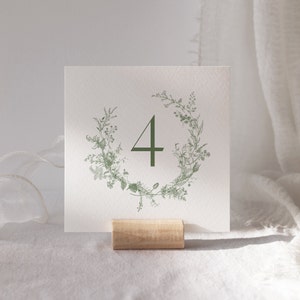 Moss Green Floral Table Number, Vintage Floral Wedding, Olive Green Printable Template, Wedding Table Number, Victorian Era Bridgerton 26