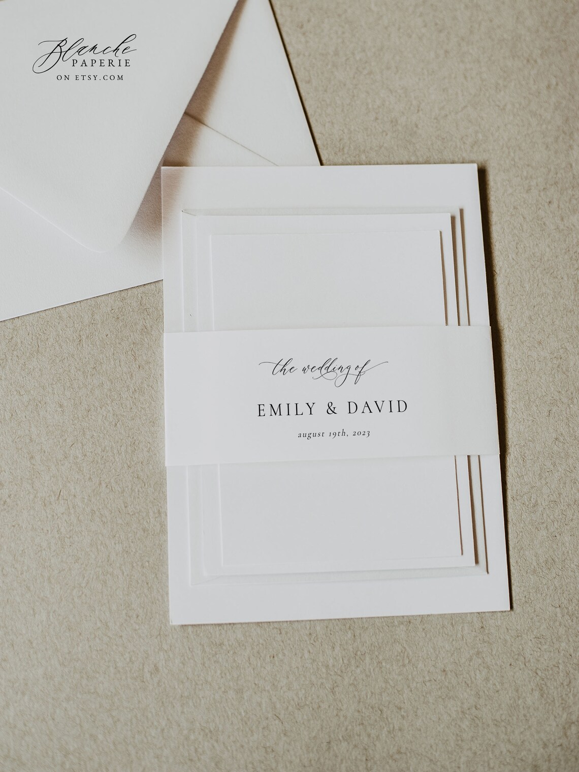 Elegant Belly Band Template Printable Belly Band for Wedding - Etsy