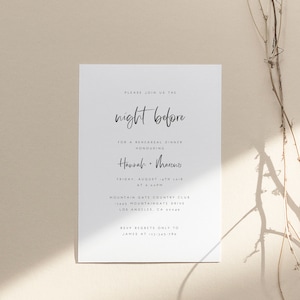 Printable Rehearsal Dinner Invitation Template The Night Before Invitation Boho Rehearsal Dinner Invite Card Pre Wedding Party Invitation 13