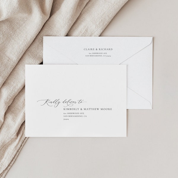 4x6 Envelope Address Template - Etsy