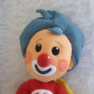 Plim Plim clown made of washable fabric, soft, to play