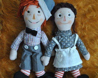 ヴィンテージ--1976-ラガディ・アンとアンディ・チャイルドのプレート