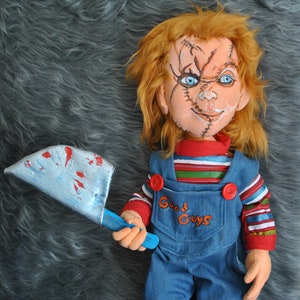 Good Guy handmade doll inspired by Chucky, the realistic diabolic doll, ooak, 65 cm, to play or decorate, gloomy doll,