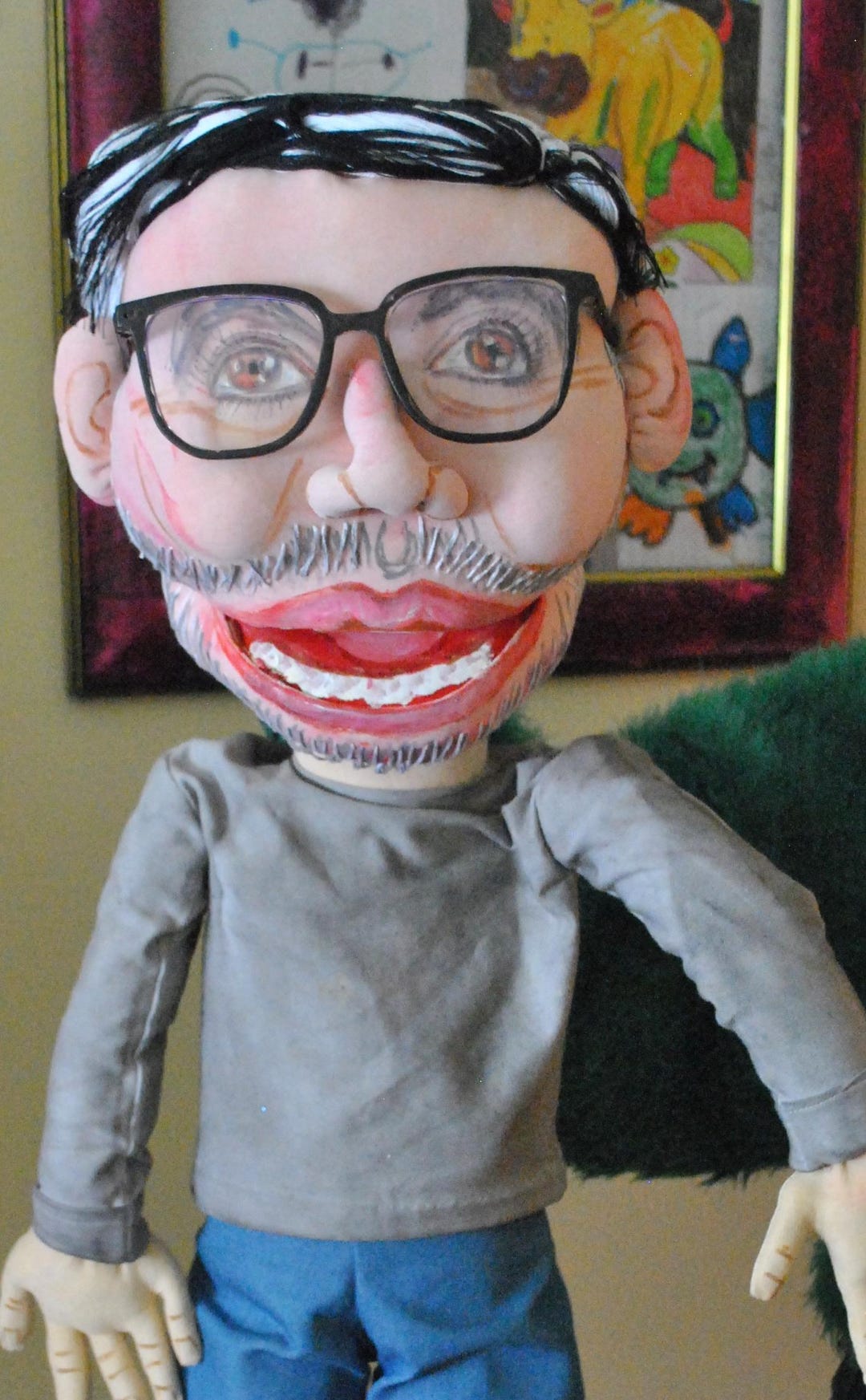 Realize Puppet Custom Puppet Just Like You, Realistic, Created From Photos, the Mouth ...
