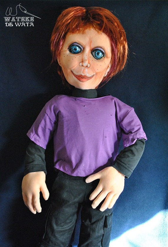 Muñeco Glenn hijo de Chucky, tamaño real, articulado, realista, ropa real,  creado en tela, hecho totalmente a mano por encargo -  México