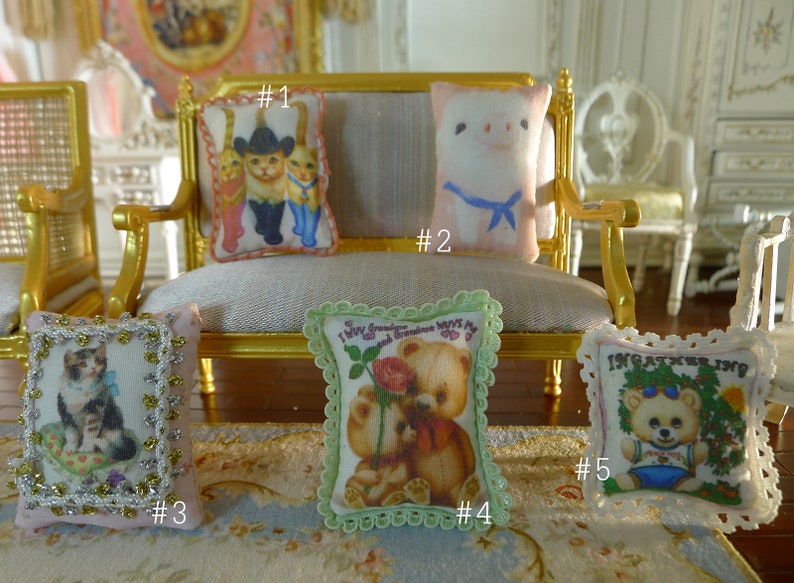 Dollhouse Miniature Lace Pillow Cushion 112 16