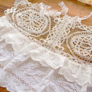 Shabby Chic Pure White Romantic Hand Crafted Doily Lace Beach - Etsy