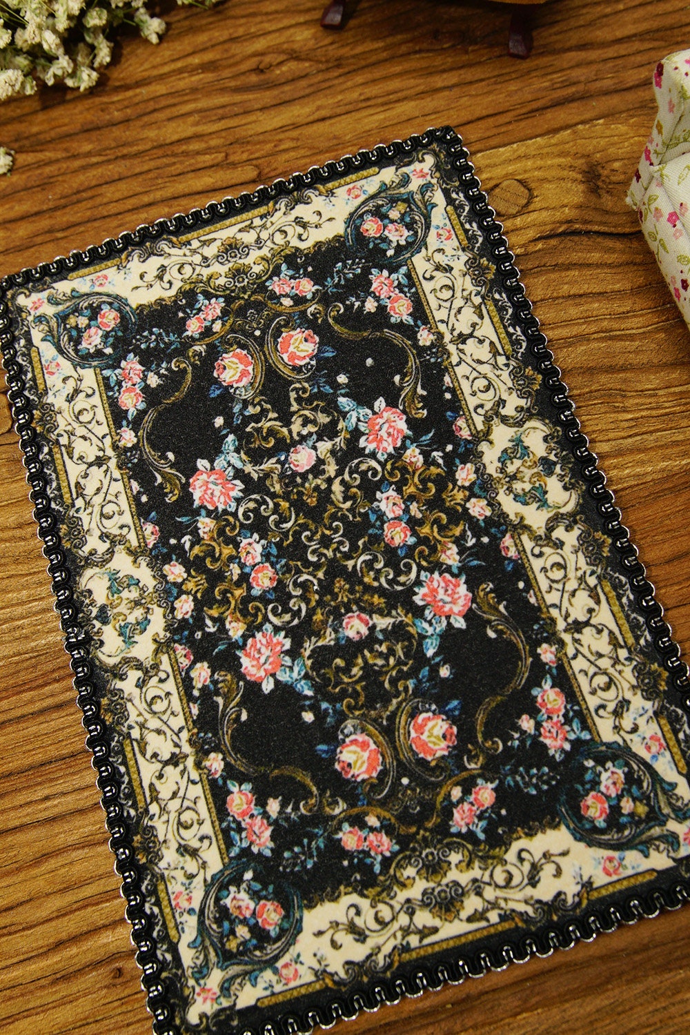 Beautiful Tan Miniature Fine Home Decor Dollhouse Area Rug