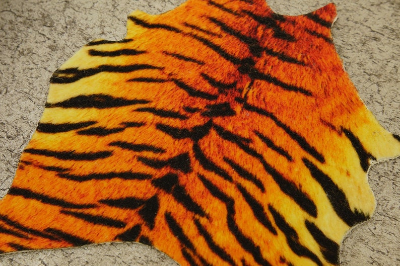Miniature Artifical Faux Tiger Fur Skin Rug for Dollhouse in Etsy