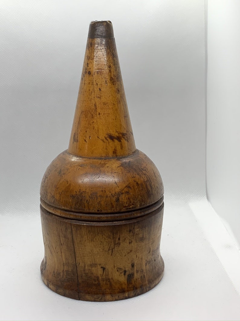 Hand carved-Wooden Funnel Tools Antique.
