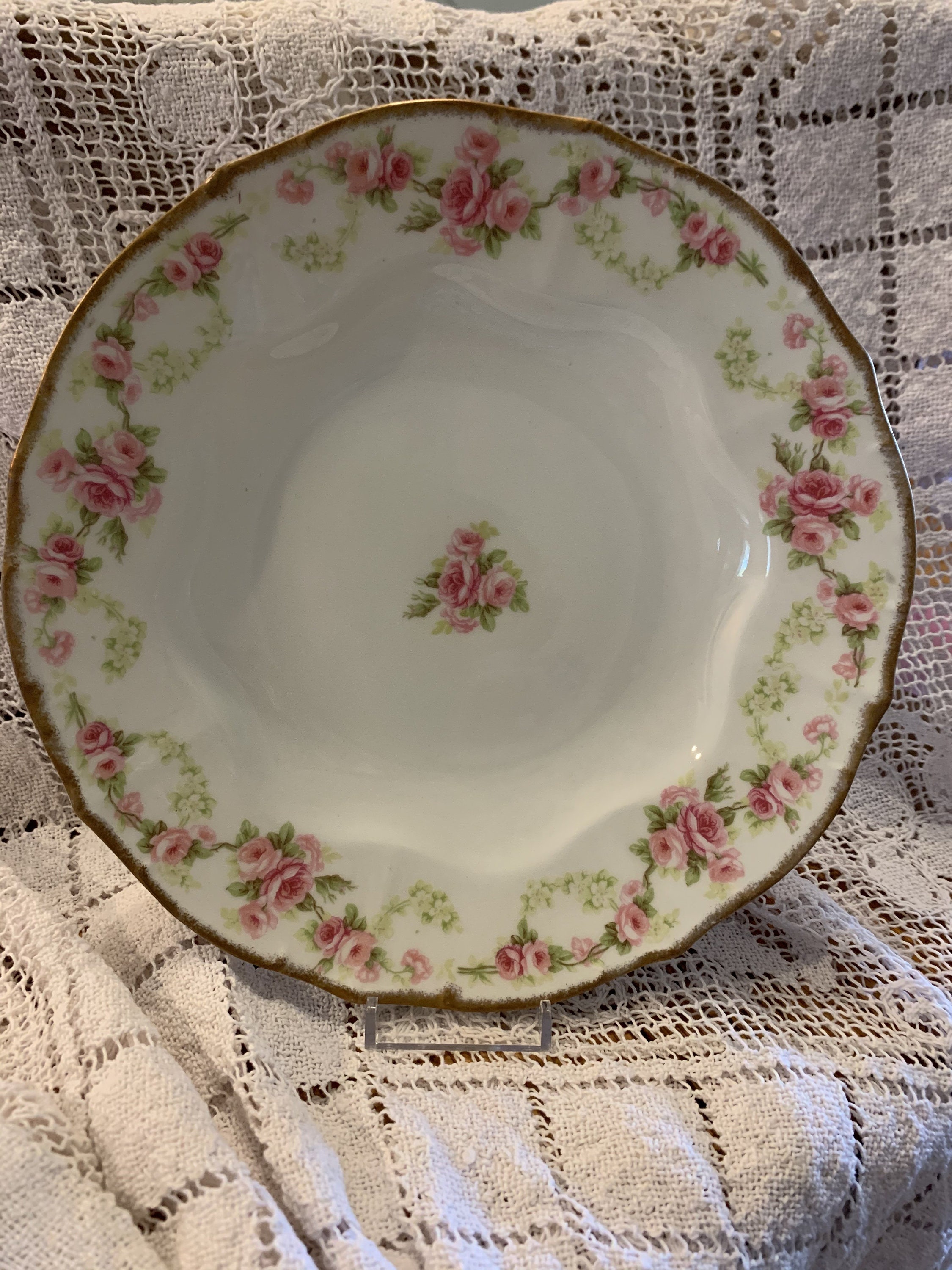 Limoges Elite Works. Bridal Rose. Dinner Plate. 91/2. Etsy