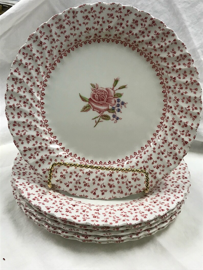 Johnson Brothers England. Rose Bouquet Vintage Luncheon Etsy