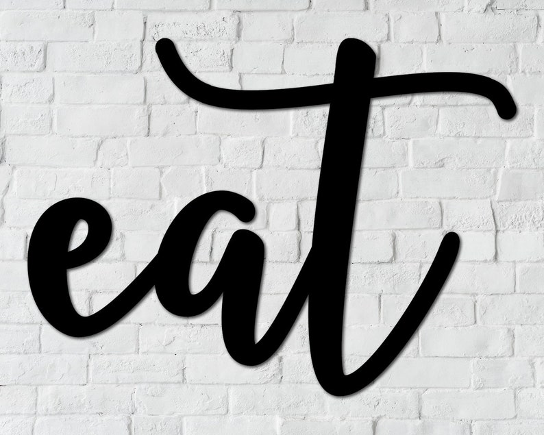 Eat Sign Eat Wooden Sign Eat Wood Sign Large Kitchen Signs Etsy Canada