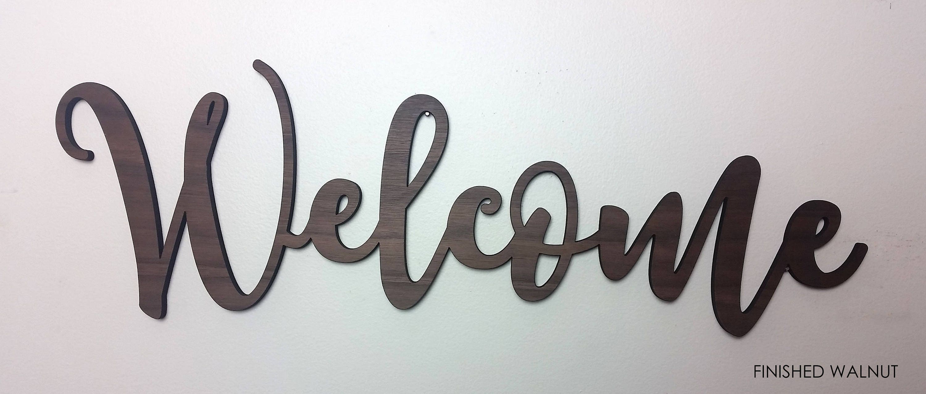 Welcome Sign Large Welcome Sign Wooden Welcome Sign Wood | Etsy Canada
