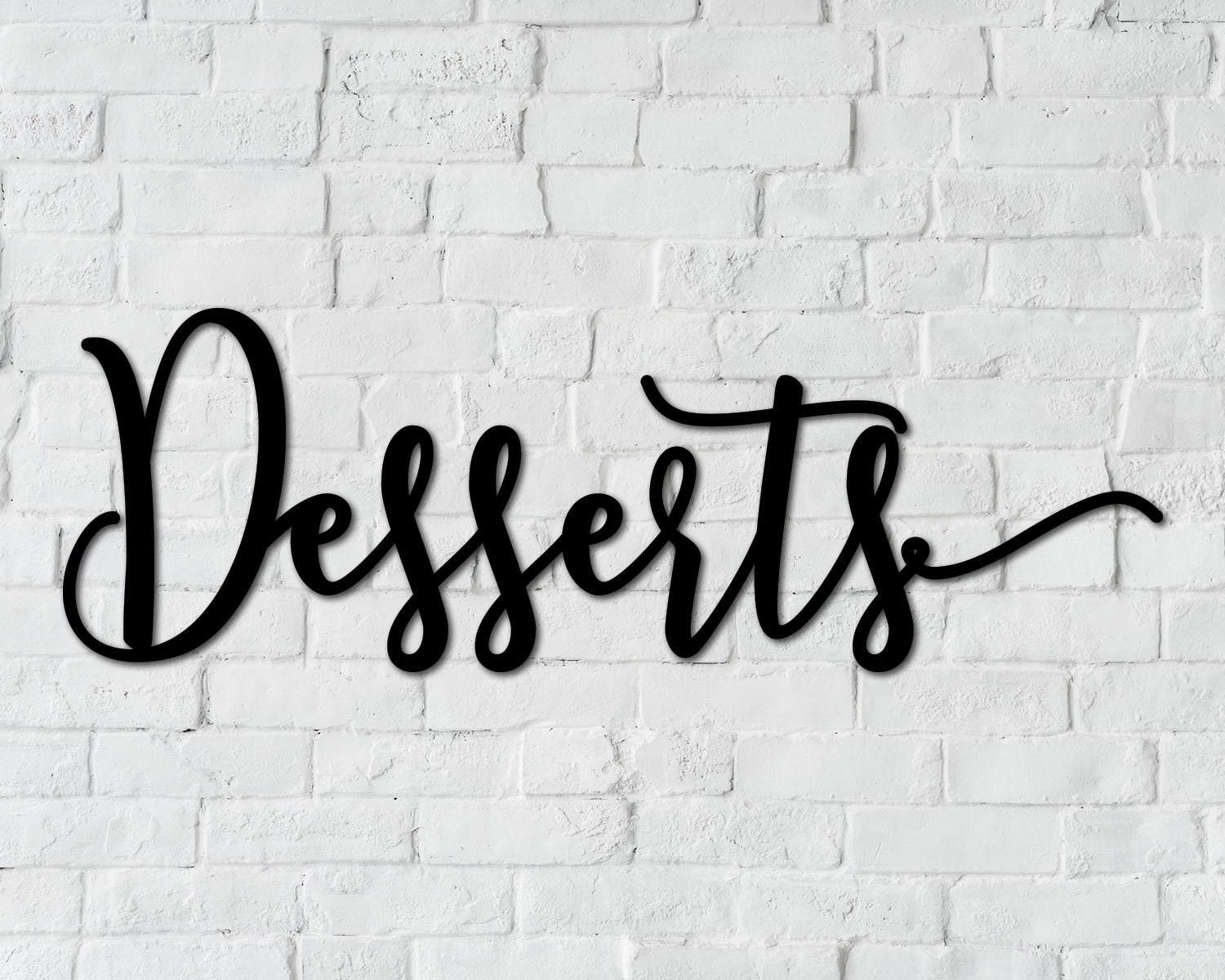 Desserts Wooden Sign Dessert Table Decor Wedding Table Dessert Etsy
