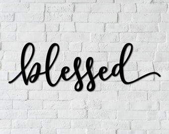 Blessed Sign Blessed wood sign Blessed Wooden Sign Blessed Wall Sign mother daughter gift for mom Modern farmhouse decor mother gift