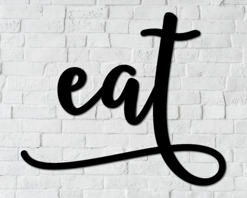 Eat Sign Eat Wooden Sign Eat Wood Sign Large Kitchen Signs Etsy Canada