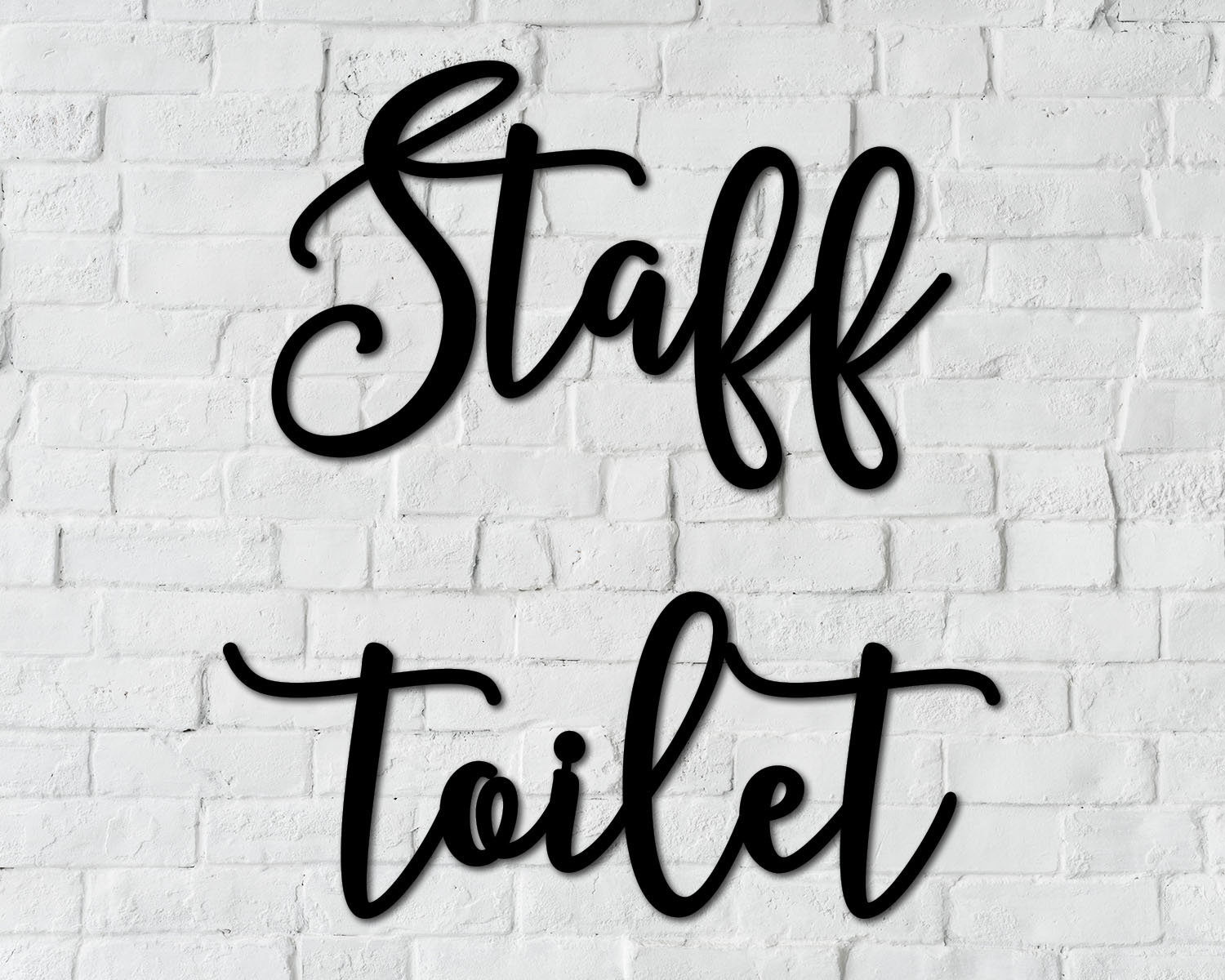 Staff Toilet Sign Bathroom Door Sign Washroom Sign Restaurant Etsy Canada