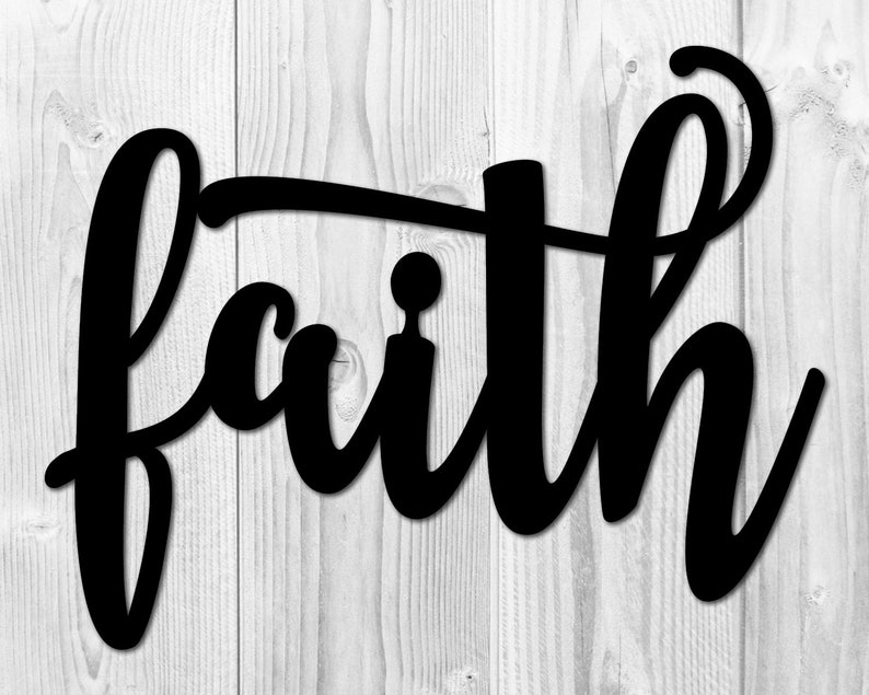 Faith Sign Faith Wooden Wall Sign Christian Wall Art Etsy Canada