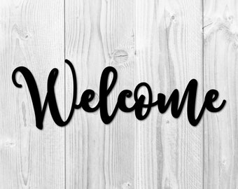 Welcome Sign Large Welcome Sign Wooden Welcome Sign Wood Welcome Sign Welcome Wedding Sign Lobby Sign Entry Wall Decor Farm House Sign