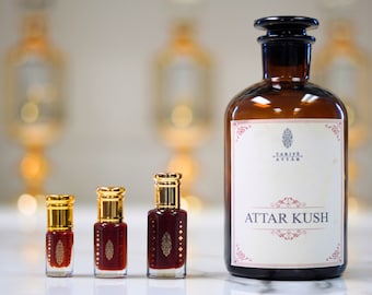 Kush Attar Perfume Oil by Tarife Attar, Premium, Incense, Myrrh, Spices, Alcohol-Free, Vegan