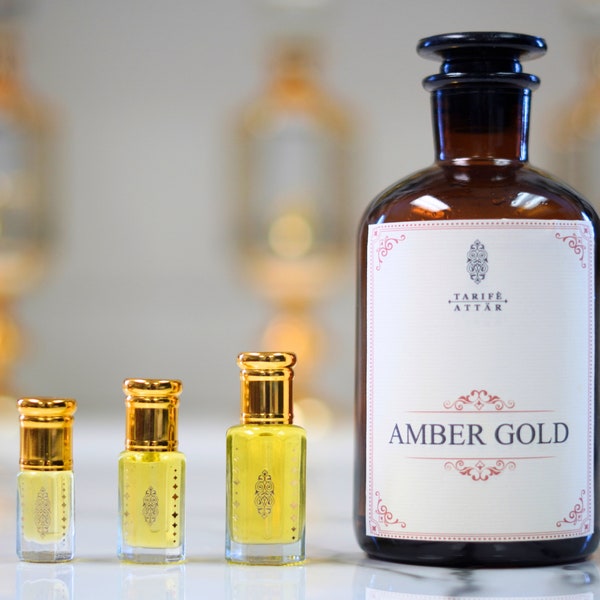 Amber Gold Perfume Oil by Tarife Attar, Alcohol-Free, Vegan