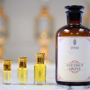 Coconut Grove Perfume Oil by Tarife Attar, Coconut, Pikake Flower, Pineapple, Alcohol-Free, Vegan