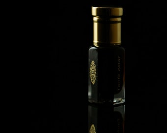 Black Stone Perfume Oil by Tarife Attar, Hajar Al Aswad, Heady Musk, Deep & Musky, Alcohol-Free, Vegan, Masculine