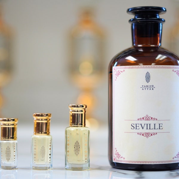 Seville by Tarife Attar, Premium Perfume Oil, Modern Wood, Fresh & Airy, Alcohol-Free, Vegan, Perfect Gift