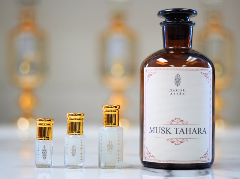 Aceite de perfume Musk Tahara de Tarife Attar, Premium, Almizcle ligero, En polvo, Sin alcohol, Vegano imagen 1