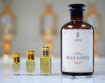 Blue Lotus Perfume Oil by Tarife Attar, Premium, Sensual, Exotic, Water Lily, Alcohol-Free, Vegan