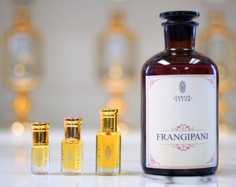 Frangipani Attar by Tarife Attar, Premium Perfume Oil, Green Sweet Notes, Fresh Floral, Alcohol-Free, Vegan