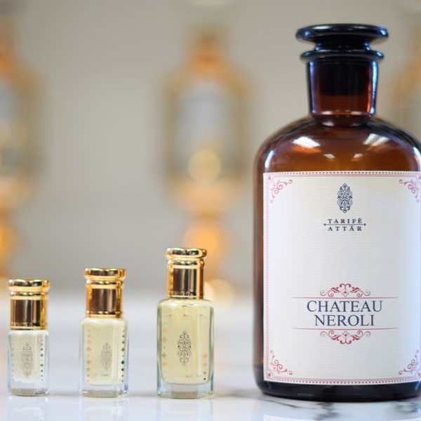 Chateau Neroli di Tarife Attar, olio profumato premium, Neroli, senza alcol, vegano